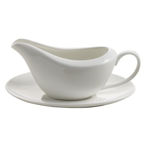 Sosieră din porțelan Maxwell & Williams Basic, 260 ml, alb