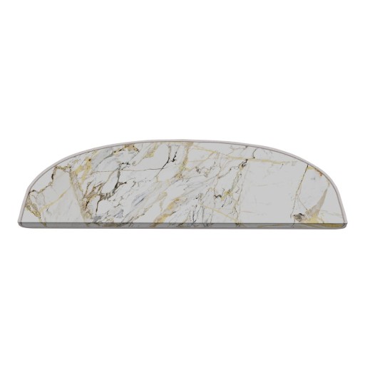 Covorașe pentru scări albe 16 buc. 20x65 cm Marble Art – Vitaus