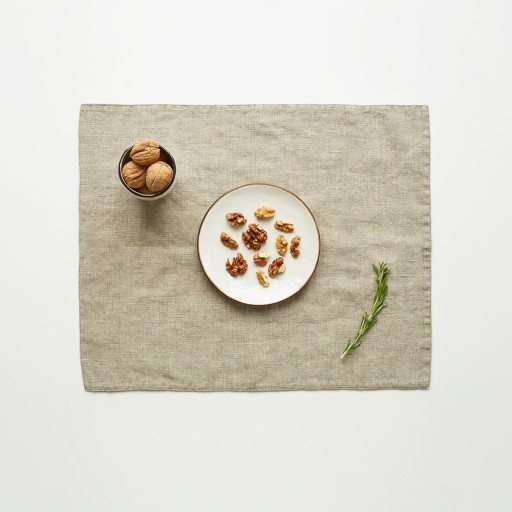Suport din in pentru farfurie Linen Tales, 35 x 45 cm, bej