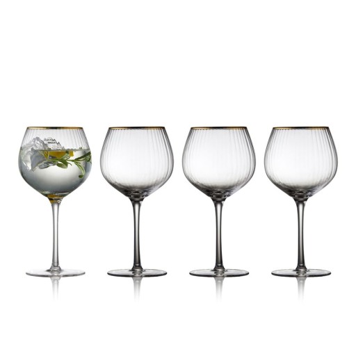 Set 4 pahare pentru gin & tonic Lyngby Glas Palermo, 650 ml