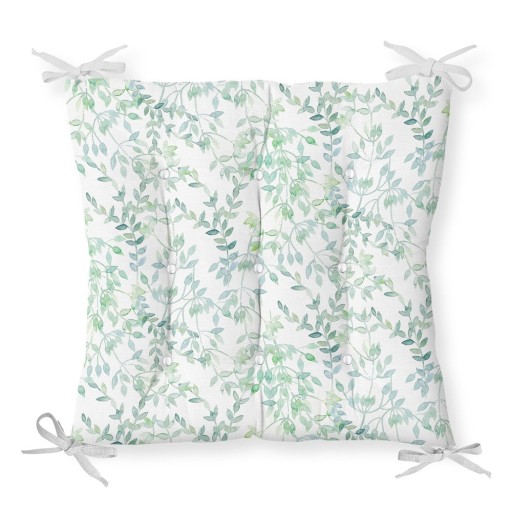 Pernă pentru scaun cu amestec de bumbac Minimalist Cushion Covers Delicate Greens, 40 x 40 cm