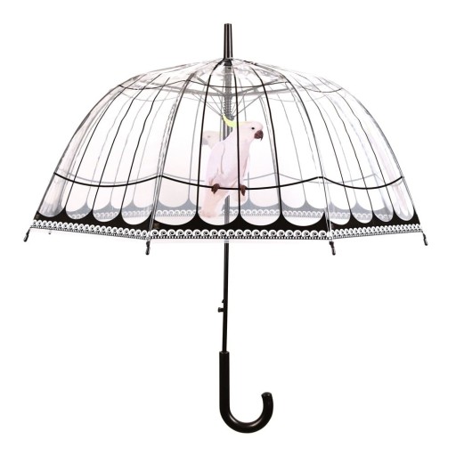 Umbrelă transparentă rezistentă la vânt Esschert Design, ⌀ 81 cm