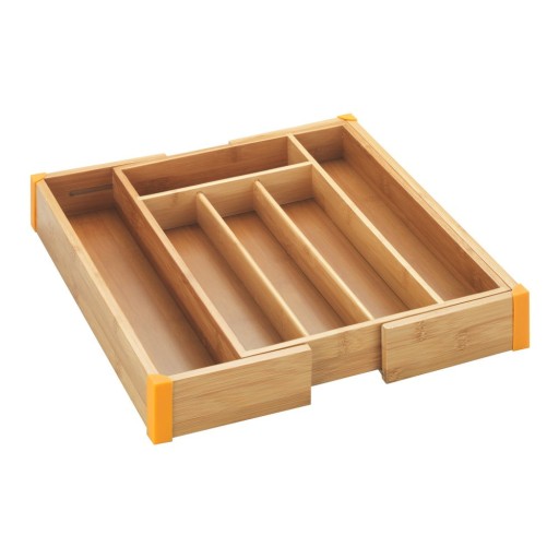 Organizator din bambus pentru tacâmuri Maximex Tray