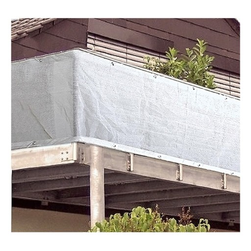 Paravan pentru balcon alb din plastic 500x90 cm - Garden Pleasure
