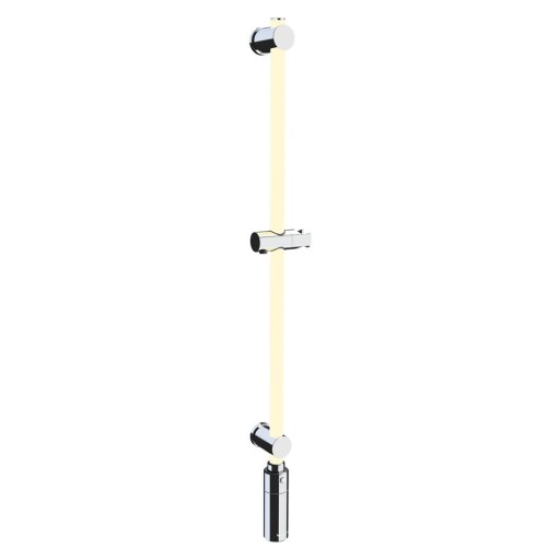 Tijă de duș argintie de montat pe perete 94 cm LED – Wenko