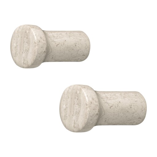 Set 2 cârlige de perete din gresie Blomus Lamura
