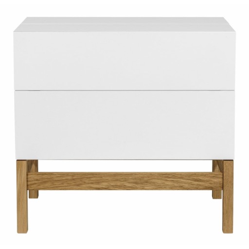 Dulap pentru vinuri alb/natural 75x70 cm Grande - Woodman