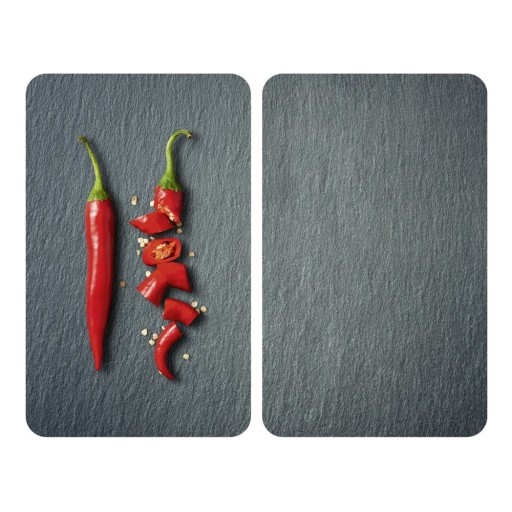 Set 2 protecții din sticlă pentru aragaz Wenko Cayenne, 52 x 30 cm