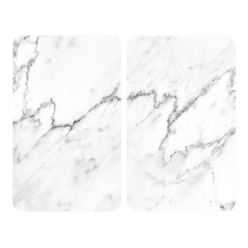 Set 2 protecții din sticlă pentru aragaz Wenko Marble, 52 x 30 cm