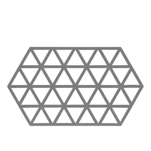 Suport din silicon pentru oale fierbinți Zone Triangles, gri