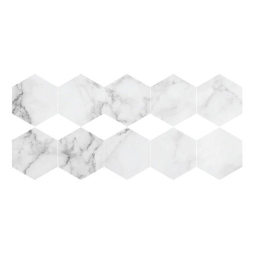 Set 10 autocolante impermeabile și anti-alunecare pentru podea Ambiance Hexagon