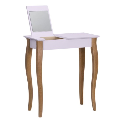 Măsuță de toaletă cu oglindă Ragaba Dressing Table, lungime 65 cm, roz
