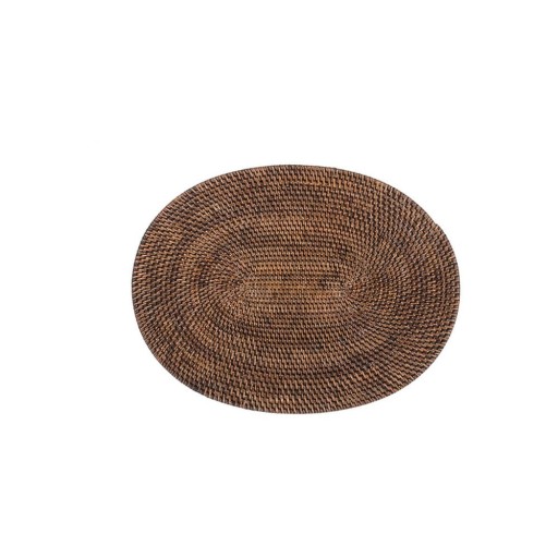 Suport din ratan pentru farfurie Tiseco Home Studio, 30 x 40 cm, maro