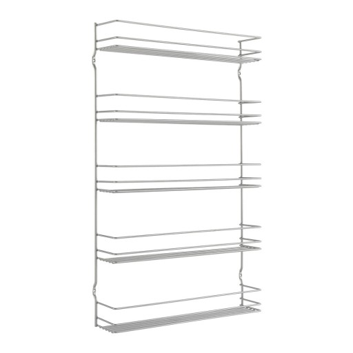 Organizator pentru mirodenii de montat pe perete din oțel Pepito – Metaltex