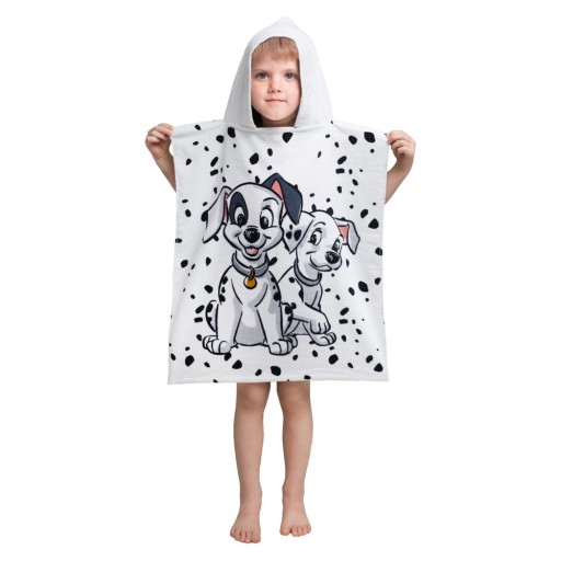Halat pentru copii alb din frotir 101 Dalmatins – Jerry Fabrics