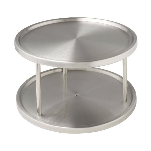Platou rotitor din oțel inoxidabil Wenko Turn Duo, ø 26,5 cm