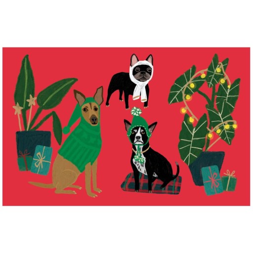 Felicitări 8 buc. cu model de Crăciun Cat and Dog Palais – Roger la Borde