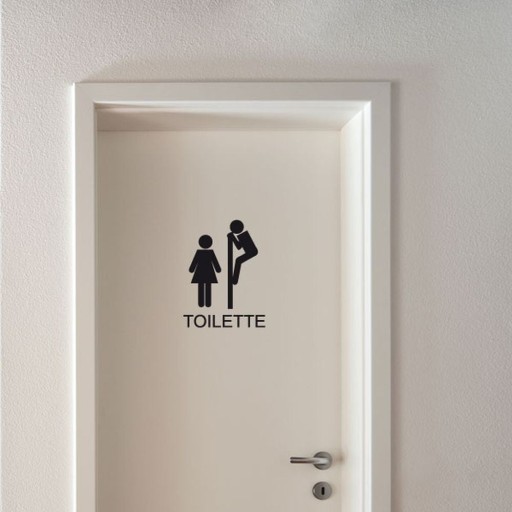 Autocolant Fanastick Toilettes Funny