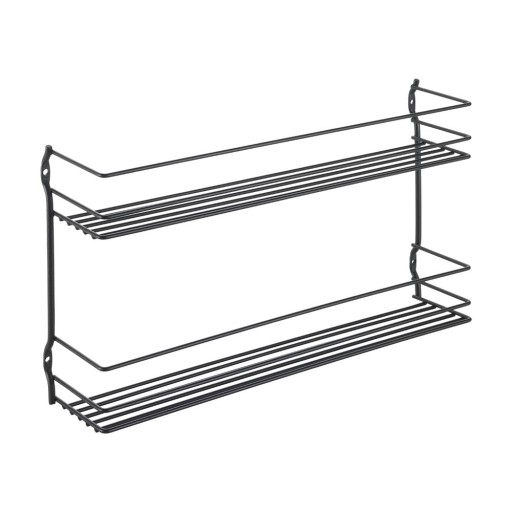 Organizator pentru mirodenii, de montat pe perete, din oțel Pepito – Metaltex