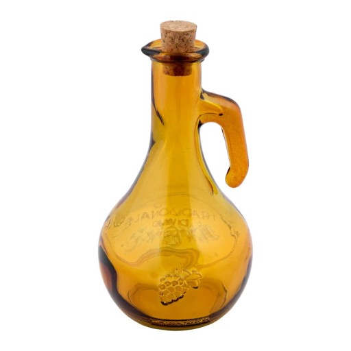 Oțetieră din sticlă reciclată Ego Dekor Di Vino, 500 ml, galben
