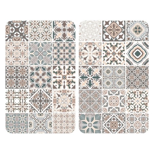 Set 2 protecții din sticlă pentru aragaz Wenko Universal Tile