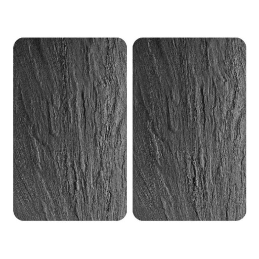Set 2 protecții din sticlă pentru aragaz Wenko Slates, 52 x 30 cm