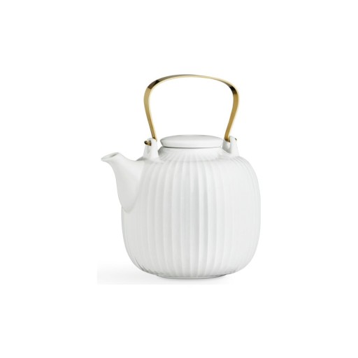 Ceainic din porțelan Kähler Design Hammershoi, 1,2 l, alb