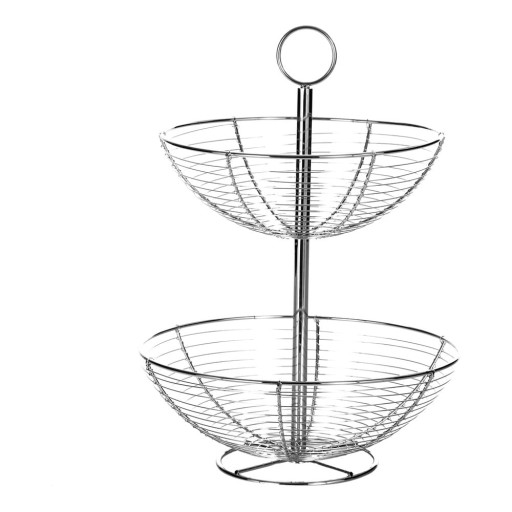 Suport etajat din metal Casa Selección Baker, înălțime 41 cm