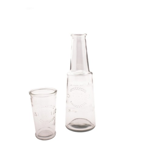 Carafă din sticlă cu pahar Dakls, 800 ml