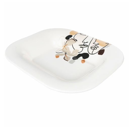 Farfurie din ceramică VDE Tivoli 1996 Face to Grey, 43,5 x 35,5 cm