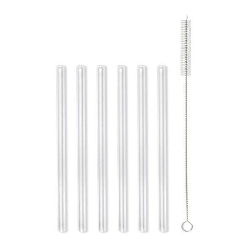 Set 6 paie din sticlă Vialli Design, lungime 15 cm
