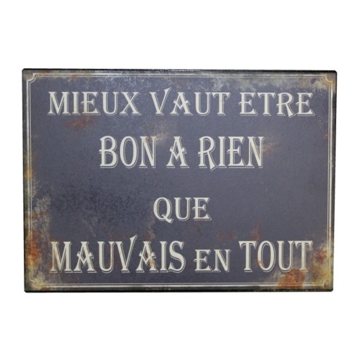 Semn 21x15 cm Bon A Rien – Antic Line