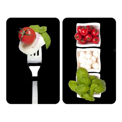 Set 2 protecții din sticlă pentru aragaz Wenko Caprese, 52 x 30 cm