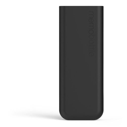 Husă din silicon pentru sticlă SLIM Memobottle Sleeve, negru