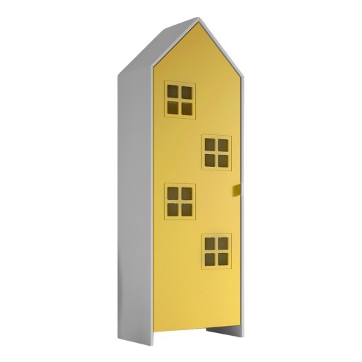 Șifonier de copii galben/alb 58x172x37 cm Casami Bruges – Vipack
