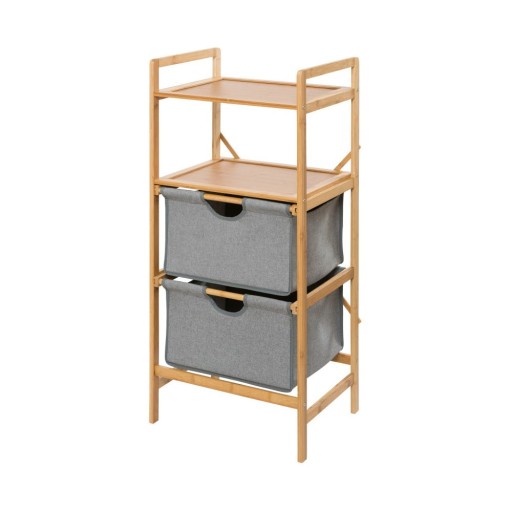 Etajeră de baie gri/maro din bambus 44x96 cm Bahari – Wenko