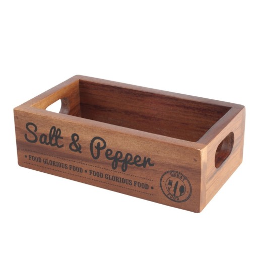 Lădiță din lemn de salcâm pentru condimente T&G Woodware Inacacia