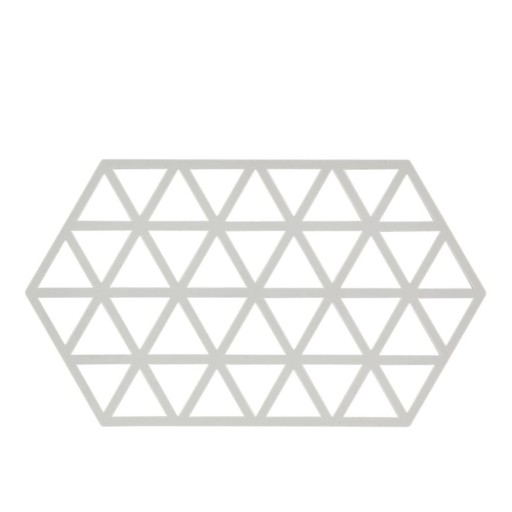 Suport din silicon pentru oale fierbinți Zone Triangles, gri deschis