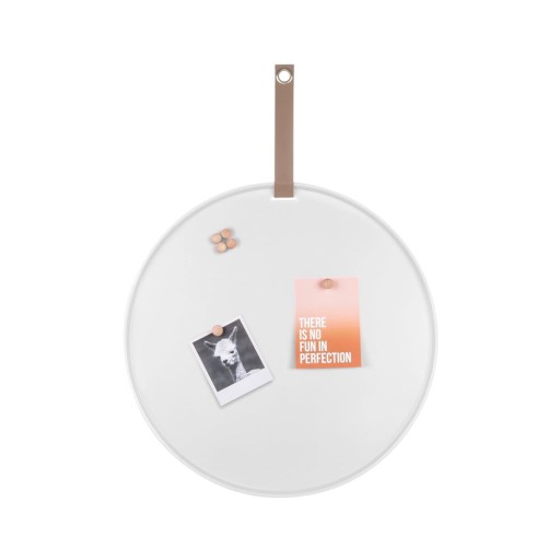 Avizier din metal PT LIVING Perky, ø 50 cm, alb