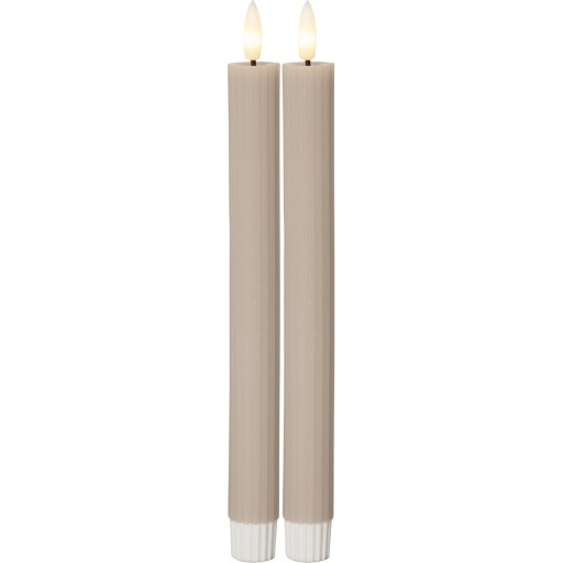 Lumânări LED 2 buc. (înălțime 25 cm) Flamme Stripe – Star Trading