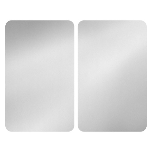 Set 2 protecții din sticlă pentru aragaz Wenko Universal Silver