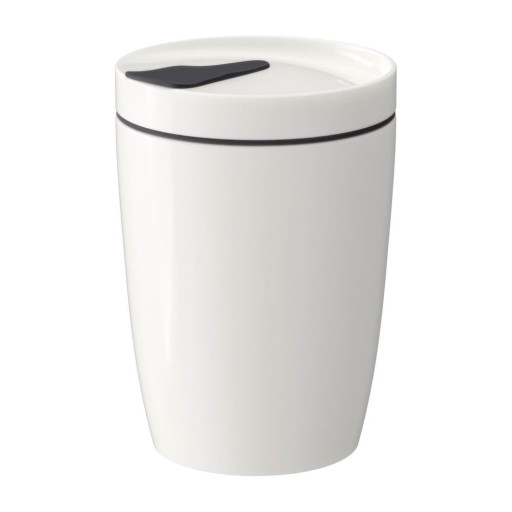 Cană de voiaj din porțelan Villeroy & Boch Like To Go, 290 ml, alb