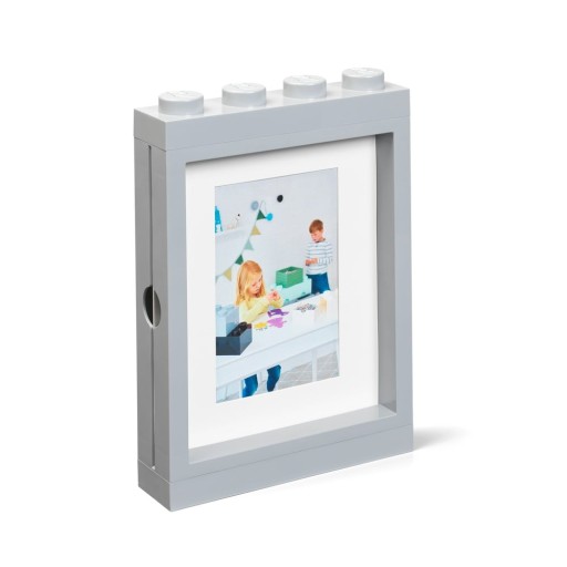 Ramă foto LEGO®, 19,3 x 26,8 cm, gri
