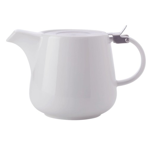 Ceainic din porțelan cu sită Maxwell & Williams Basic, 1,2 l, alb