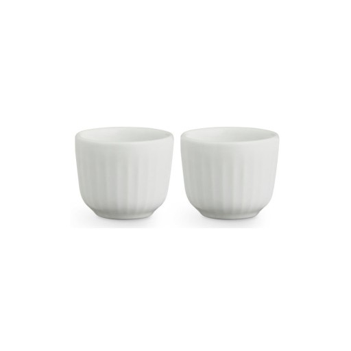 Set 2 suporturi din porțelan pentru ouă Kähler Design Hammershoi, ⌀ 8 cm, alb