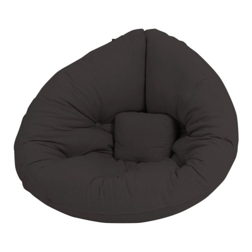 Fotoliu de relaxare pentru copii gri închis Mini Nido - Karup Design