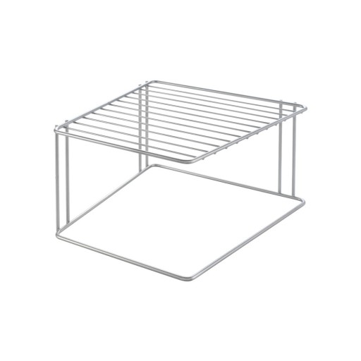 Raft suplimentar argintiu din oțel 25x25 cm Boxe – Metaltex