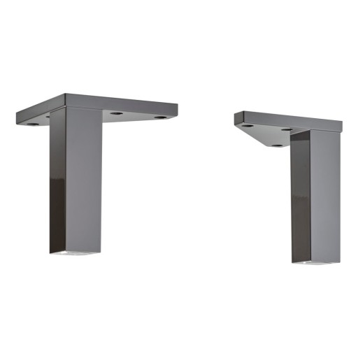 Picioare de mobilier din plastic gri 2 buc - Pelipal