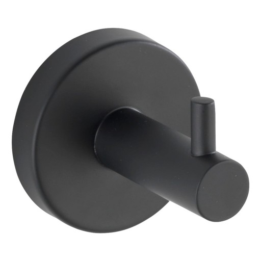 Cârlig negru mat de montat pe perete din oțel inoxidabil Bosio – Wenko