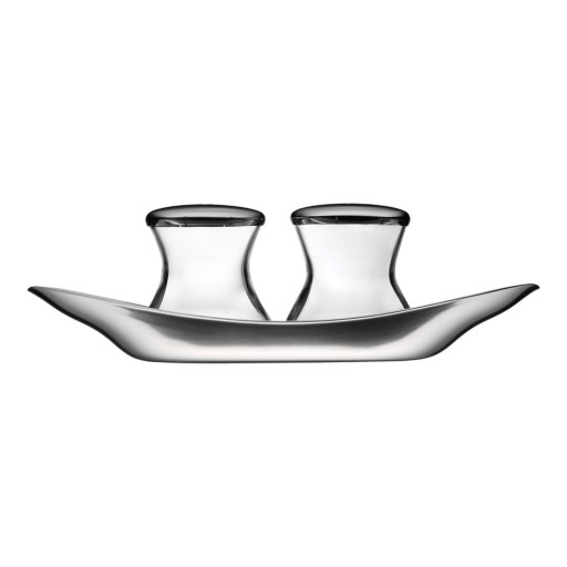 Solniță și piperniță din oțel inoxidabil WMF Cromargan® Wagenfeld